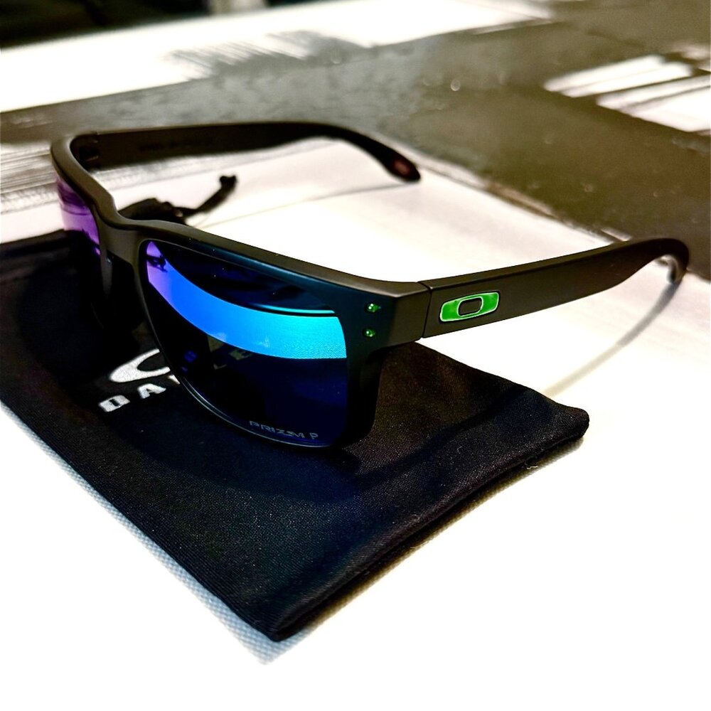 OO9102 Oakley Holbrook Jade Iridium Prizm Polarized Sunglasses - Picture 9 of 12